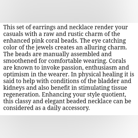 🔥 925 S GENUINE ENHANCED PINK CORAL BEADED DANGLE CHAIN   EARRINGS ✨️ - Picture 2 of 3